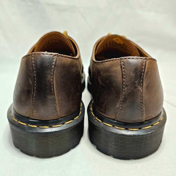 Doc Dr Martens Ezra Interwoven 3-Eyed Brown Shoes Unisex Men 9 Women 10 UK 8 - Picture 5 of 11